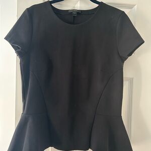 Jcrew  Black Peplum Top